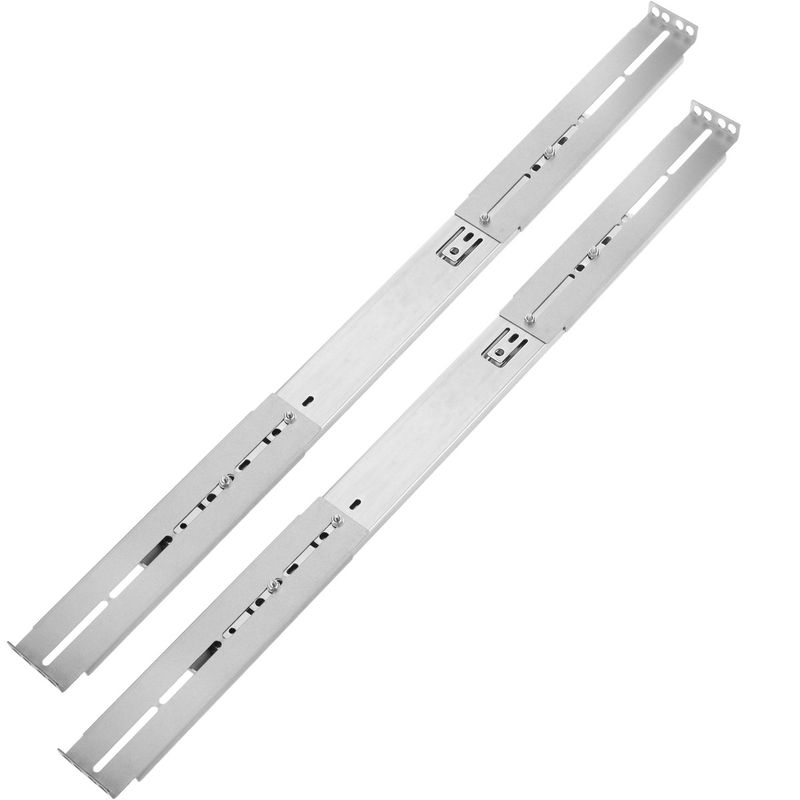 Guías laterales telescópicas de 500 mm extensibles para caja rack 19" IPC, Color plateado - RZ05800 - 01