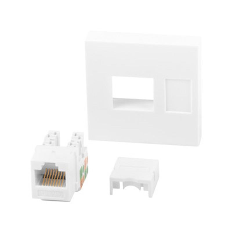 Keystone de pared RJ45 de Lanberg Cat.6 UTP - RD15900 - 01