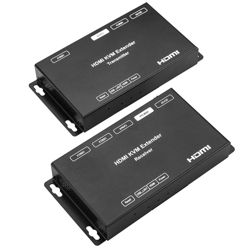 Extensor HDMI teclado y ratón Prolongador FullHD 1080p a través de cable ethernet Cat.5e Cat.6 100m - HB02100 - 01