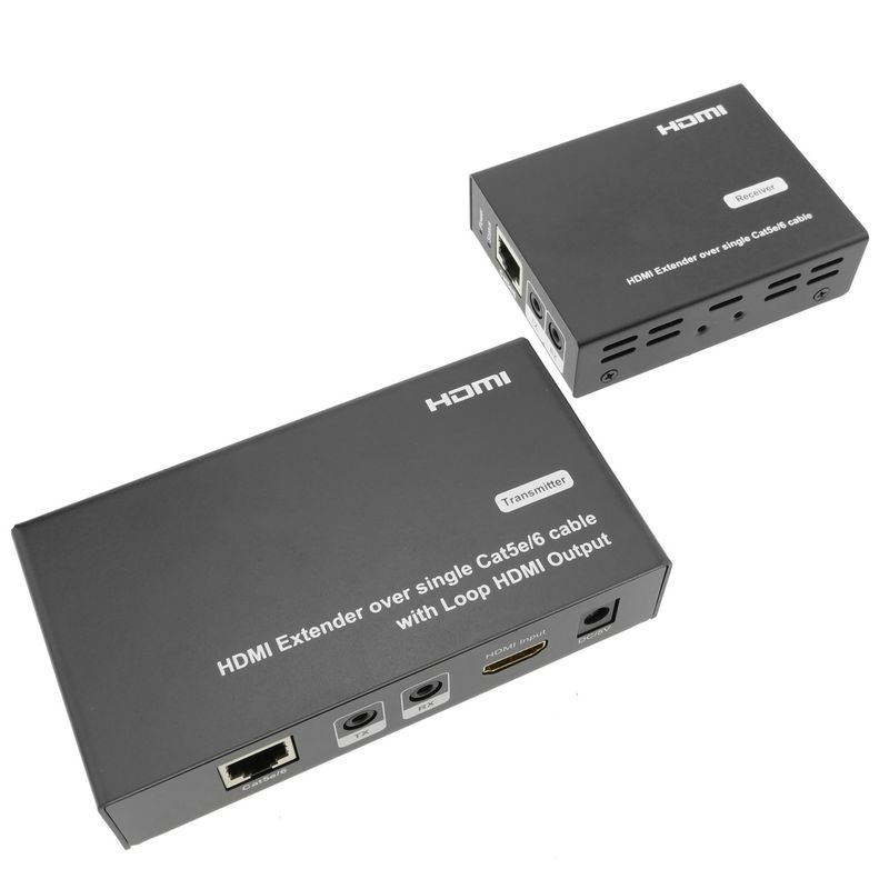 Extensor HDMI Prolongador FullHD 1080p a través de cable ethernet Cat.5e Cat.6 50m - Tx y Rx - HB03400 - 01