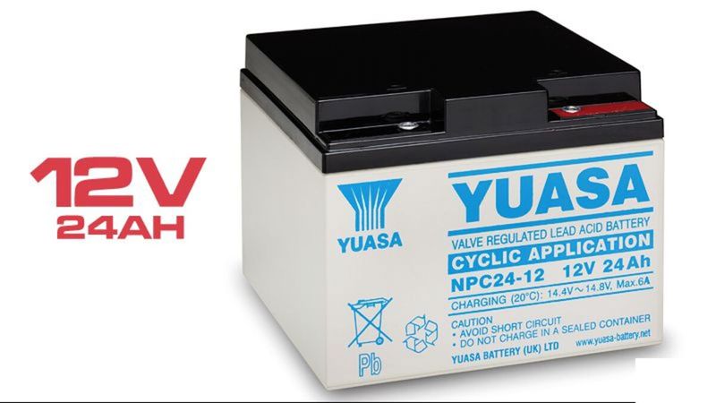 Batería Yuasa NPC24-12I plomo-ácido 12V 24A - NPC24-12I - 01