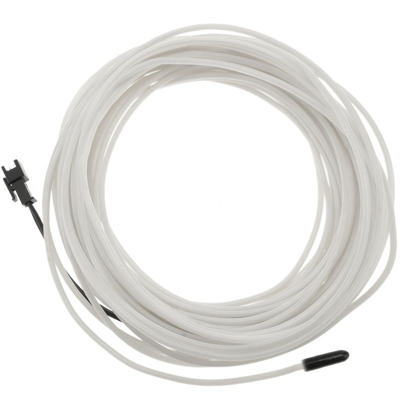 Cable electroluminiscente blanco-azul de 2.3mm en bobina 5m con pilas - NW00300 - 01