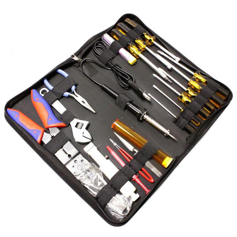 Estuche de herramientas varias de 20 piezas modelo GTK-050B con soldador - TK00400 - 01