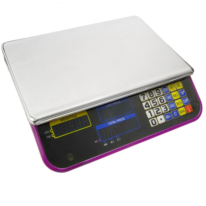 Balanza mostrador de sobremesa con bandeja de 34x24cm báscula 30Kg - BV03100 - 01