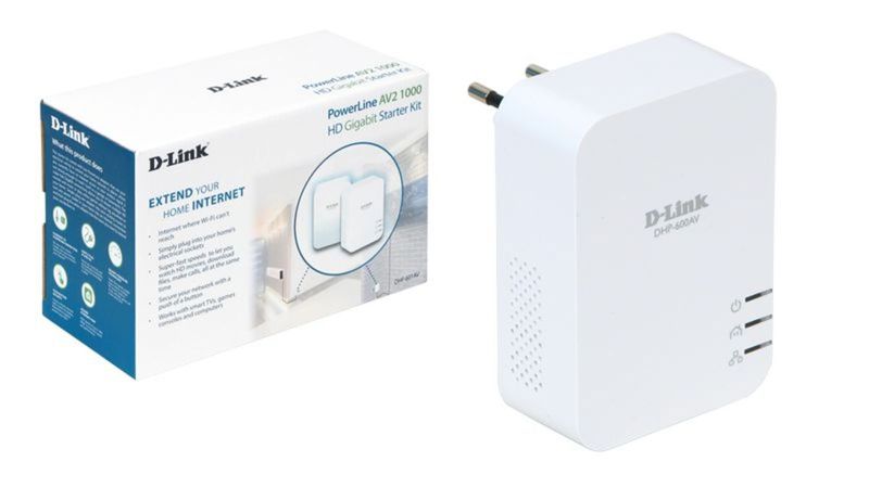 Kit Powerline D-Link DHP-610AV HD 1000Mb/s 2(unid) - DHP-601AV - 01