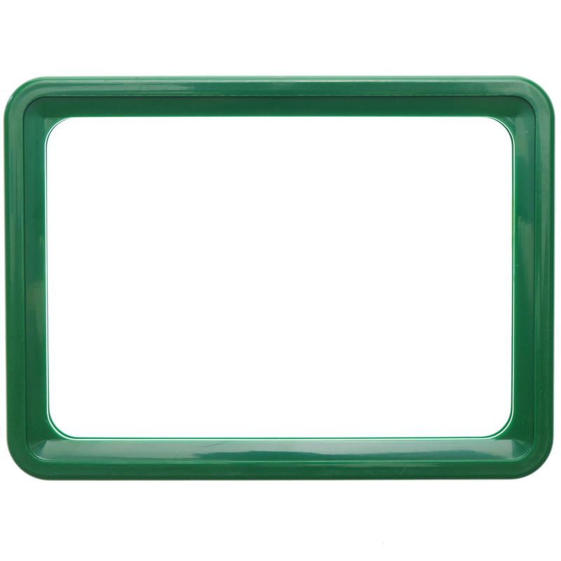 Marco para letreros y carteles A6 150x110mm verde para rotulación - SU00400 - 01
