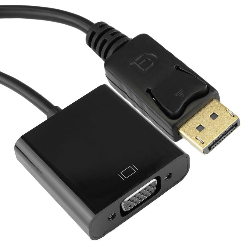 Adaptador DisplayPort macho a VGA hembra 15cm - YP04500 - 01
