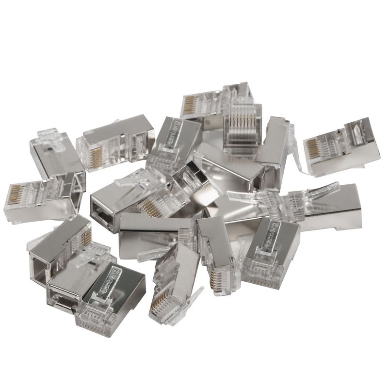 Pack de 20 unidades enchufe RJ45 de 8 clavijas cat.5E FTP de 8 pin de Lanberg PLS-5020EZ - RP16600 - 01