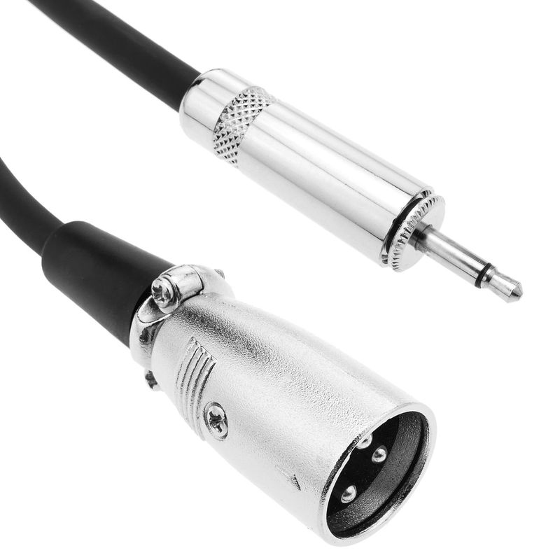 Cable de audio mono XLR 3-pin macho a TRS jack 3.5mm macho de 1m - AZ02100 - 01