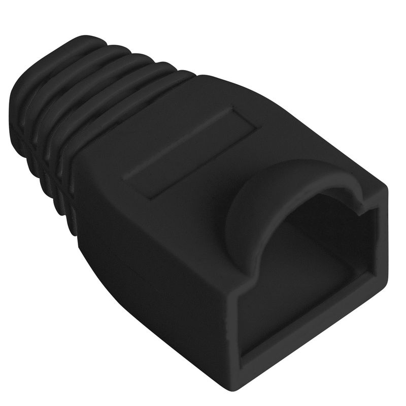 Cubierta de goma Lanberg para conector RJ45 de color negro Pack de 100uds - RP15600 - 01