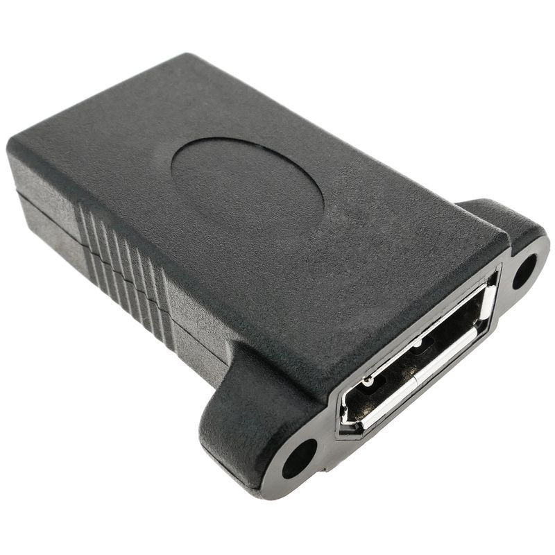 Adaptador DisplayPort hembra a hembra con contector para fijación a panel - YP05100 - 01