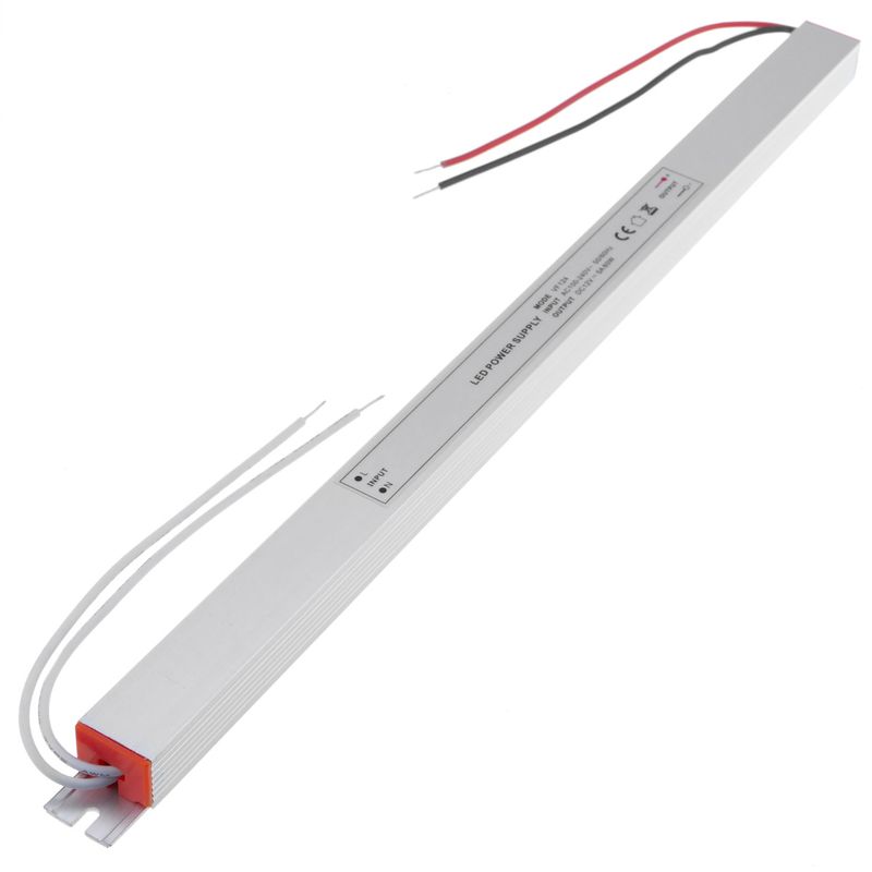 Fuente de alimentación industrial para LED 12VDC 5A. Tamaño 18 x 352 x 15 mm - VF12400 - 01