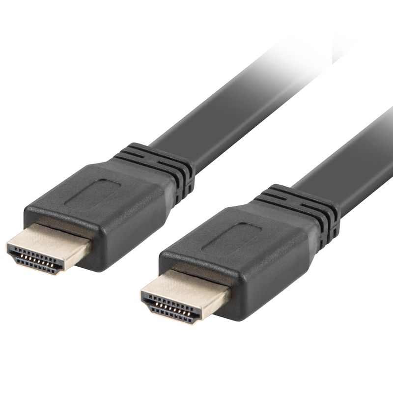 Cable HDMI 2.0 con conector tipo A macho a conector tipo A macho Ultra HD 4k Plano 1m negro - HI11500 - 01