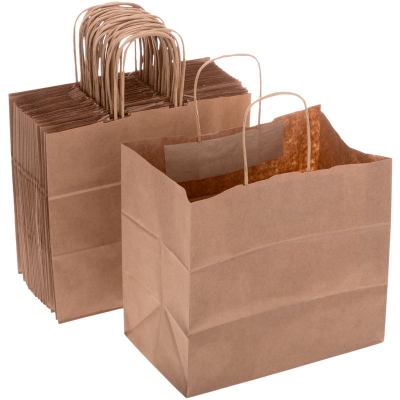 Bolsas de papel kraft biodegradable SOS con asas, 25 unidades - IK00000 - 01
