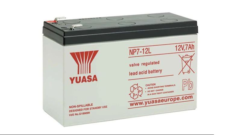 Batería Yuasa Sellada NP7-12L plomo-ácido 12V 7Ah VRLA Compatible con SAI - NP7-12L - 01