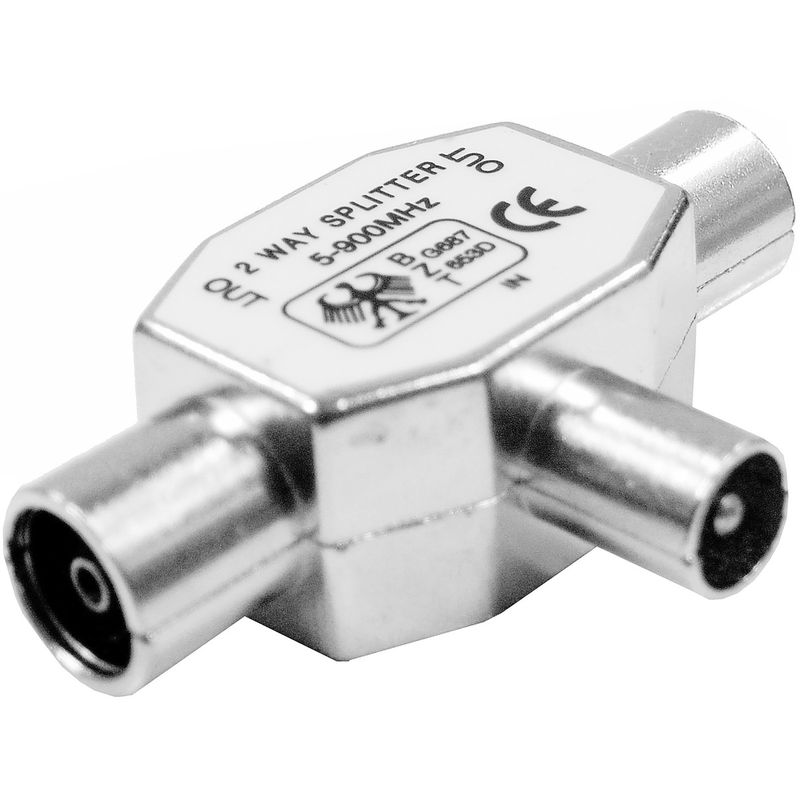 Mezclador y distribuidor TV Apantallado (1xMacho / 2xHembra) - TT03400 - 01
