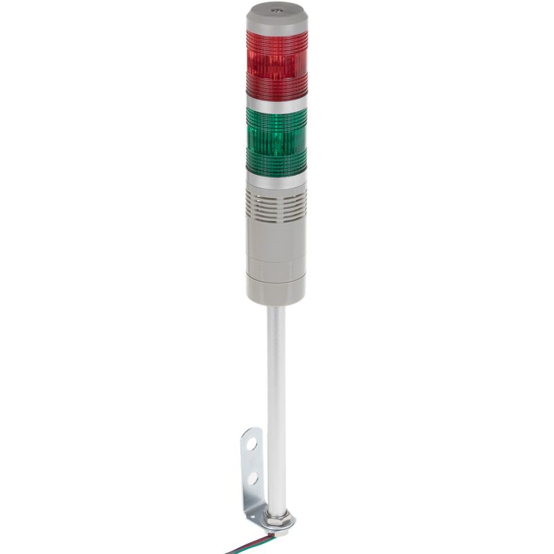 Torre de señalización industrial. Semáforo con luces LED de color rojo verde 12 VDC - TD05900 - 01