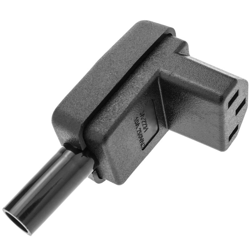 Clavija IEC-60320 C13. Enchufe hembra con ángulo - CM03200 - 01
