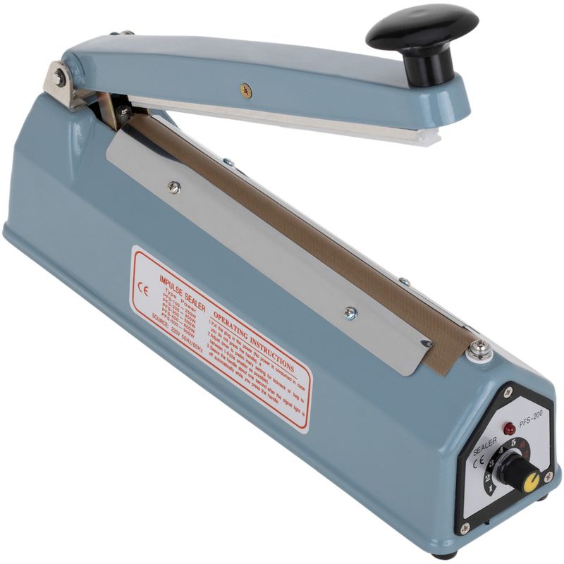 Selladora térmica metálica de 20 cm para bolsas de plástico - OF00400 - 01