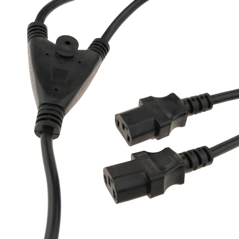 Cable Alimentación IEC-60320 1.8m (SCHUKO-M / 2xC13) - FB08800 - 01