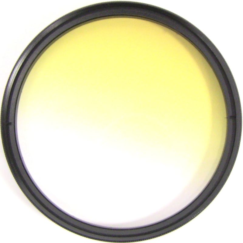 Filtro de fotografía color gradual amarillo para objetivo de 72 mm - EG07600 - 01
