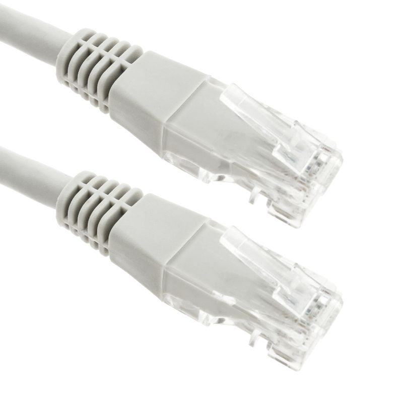 Cable de red ethernet Cat. 6 UTP de 0,5 m de color gris - RJ05200 - 01