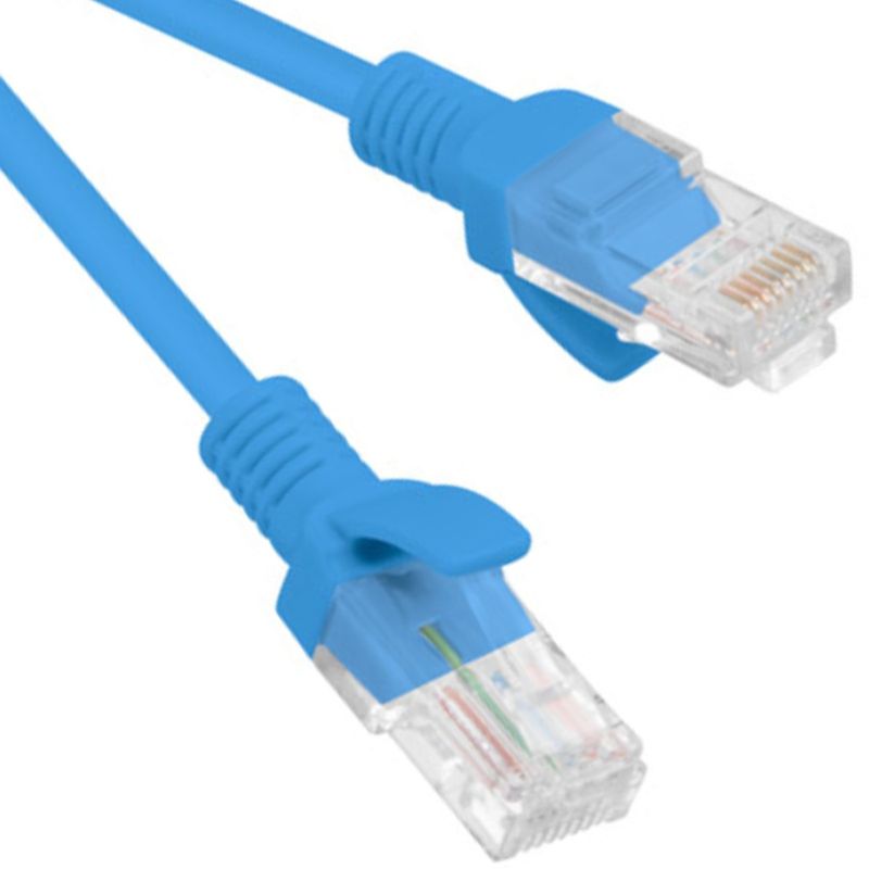 Lanberg cable de red ethernet UTP Cat. 5e 0,5m azul - RL11200 - 01