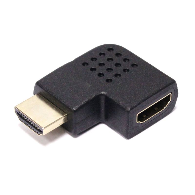 Adaptador HDMI de tipo HDMI-A macho a HDMI-A hembra acodado izquierda - HD04800 - 01