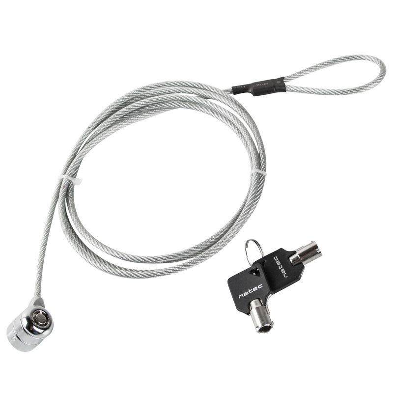 Cable de acero antirrobo para portátiles Natec Lobster Key NZL-0225 - NT43100 - 01