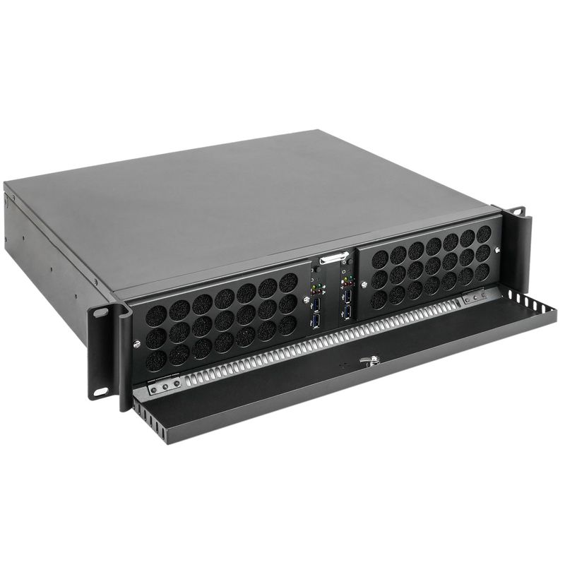 Caja rack 19" IPC mini-ITX 2U 4x3.5" fondo 360mm - CK01800 - 01