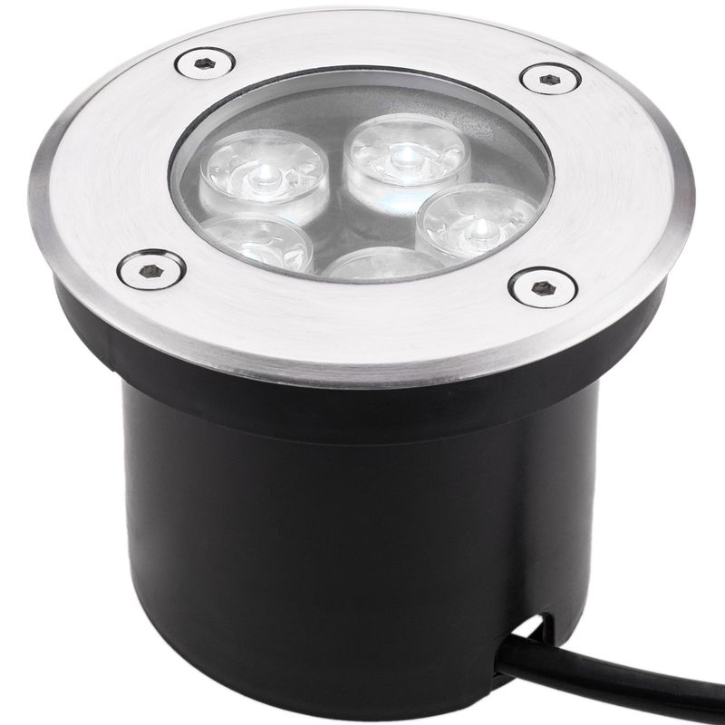 Foco LED de suelo de 5W 100mm. Luz blanca día de 6000K - NF04000 - 01
