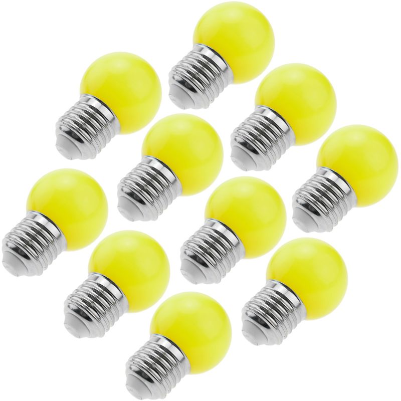 Bombilla LED G45 E27 230VAC 0,5W luz amarilla 10 pack - NT19400 - 01