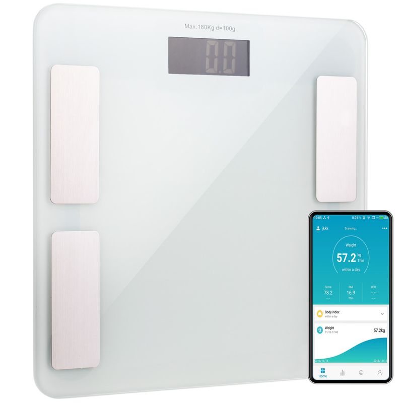 Báscula digital Bluetooth de baño con función diagnóstica compatible con Smartphone - BV09100 - 01