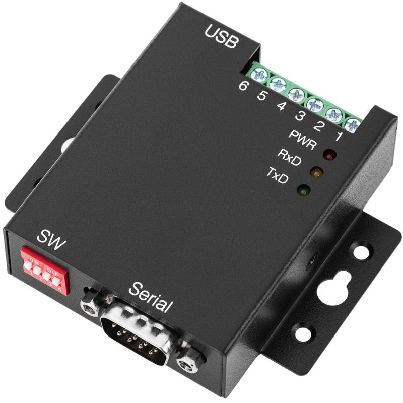Adaptador USB a RS-422 RS485 Titan PRO 1-Port DINRail USBCOMiSIM - UB07200 - 01