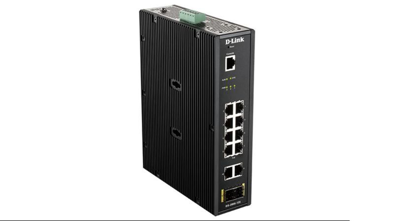 Switch Industrial 10p. Gigabit Inteligente 2 x SFP RJ45 - DIS-200G-12S - 01