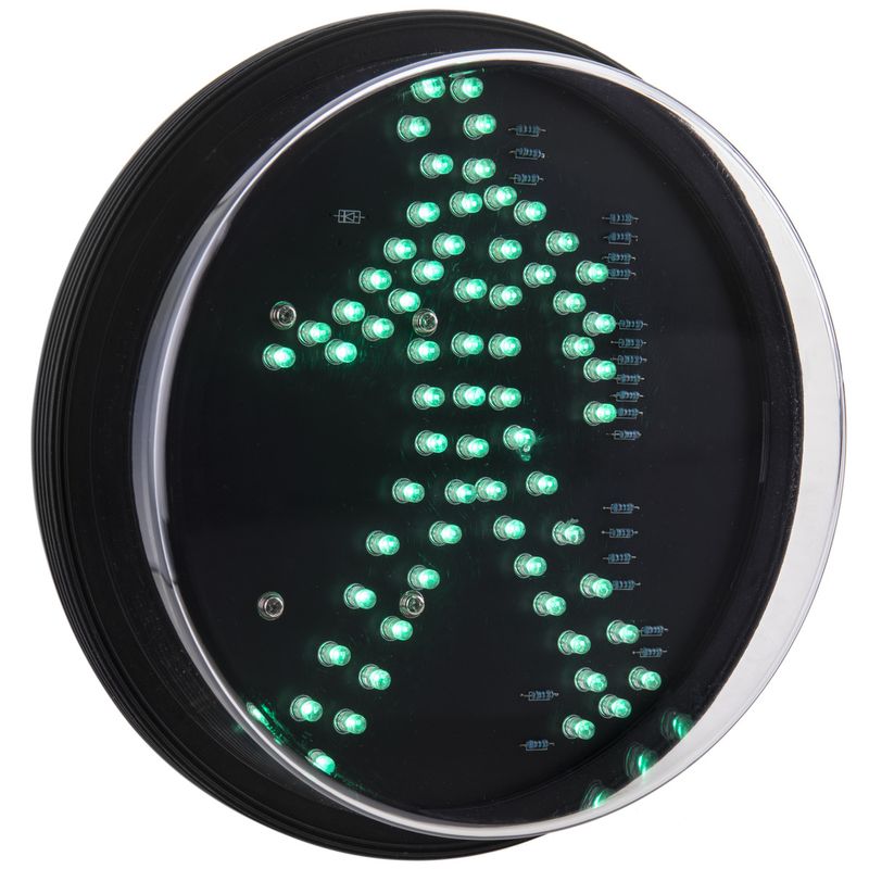 Luz LED para semáforo IP65 200mm de 12-24V peatón verde - S113800 - 01