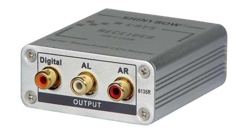 Receptor de audio digital o analógico a través de Cat.5 - SHB 6136 - 01