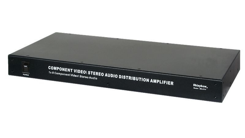 Multiplicador y amplificador HDTV 1 x 8 de vídeo y audio analógico - SHB 3737 - 01