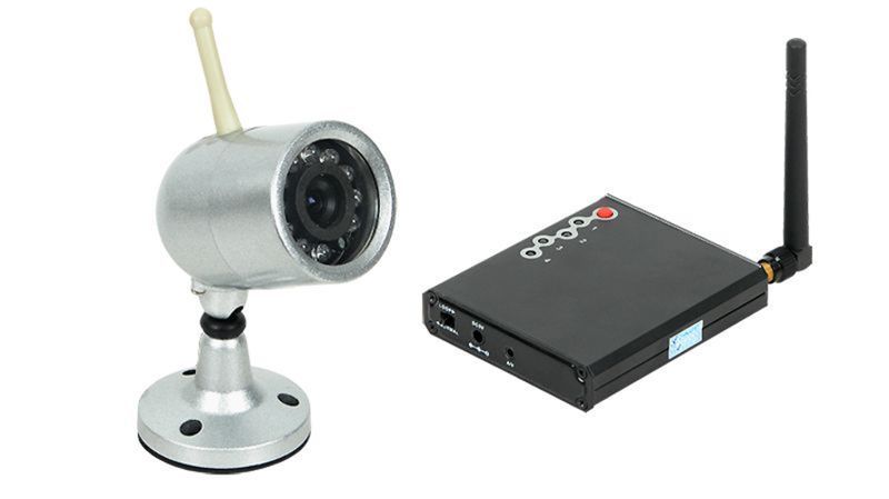 Kit 1 cámara y receptor interior 2.4 GHz Wireless IR 380 TVL - VST 021 - 01