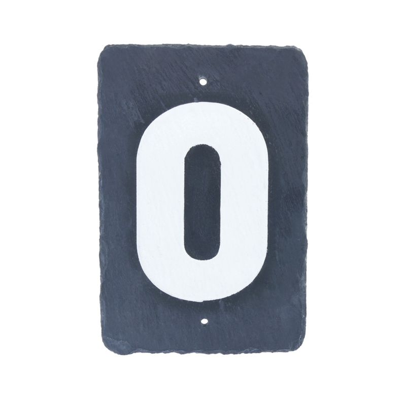 Número 0 en pizarra de 180x120mm para rotulación - NZ04000 - 01