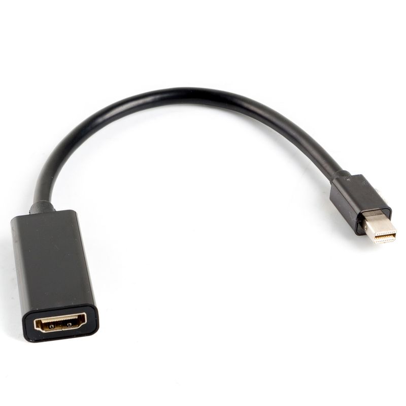 Cable adaptador de Lanberg mini Displayport macho a HDMI hembra 20 cm - YR12400 - 01