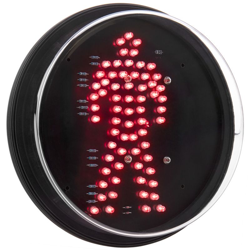 Luz LED para semáforo IP65 200mm de 220VAC peatón rojo - SM05500 - 01