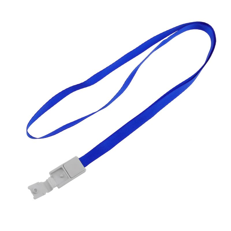 Cinta para colgar tarjeta de identificación al cuello azul marino - SY04500 - 01