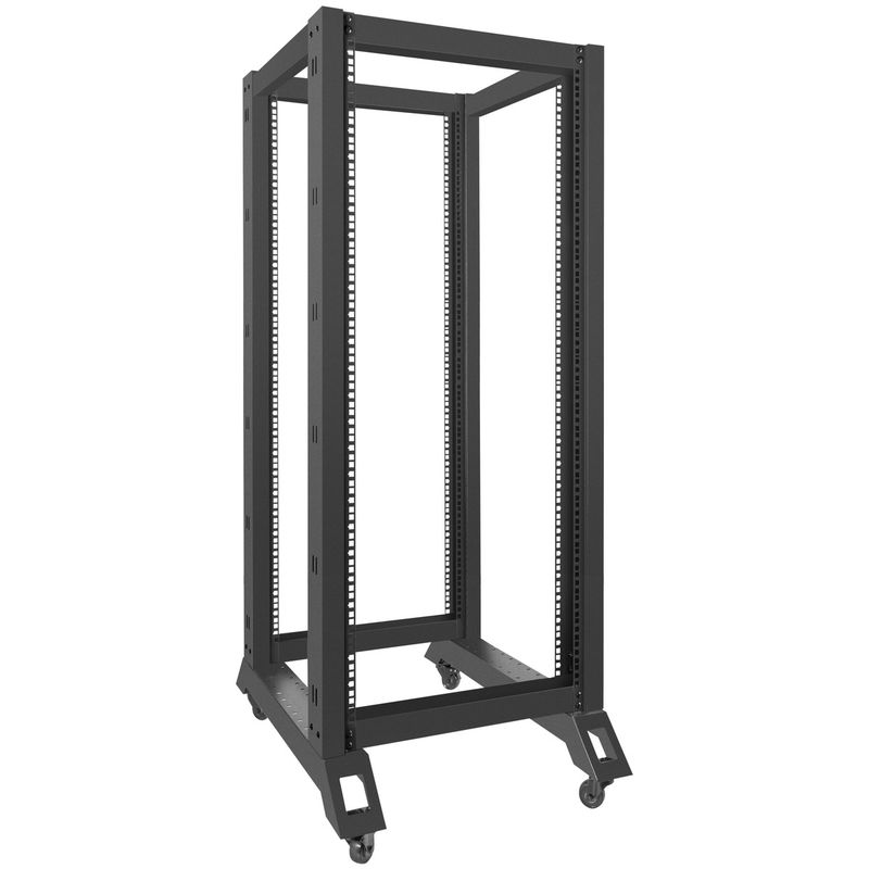 Armario Rack abierto 19" 27U F800 600x800x1472mm desmontado DIY negro Lanberg - WL58100 - 01