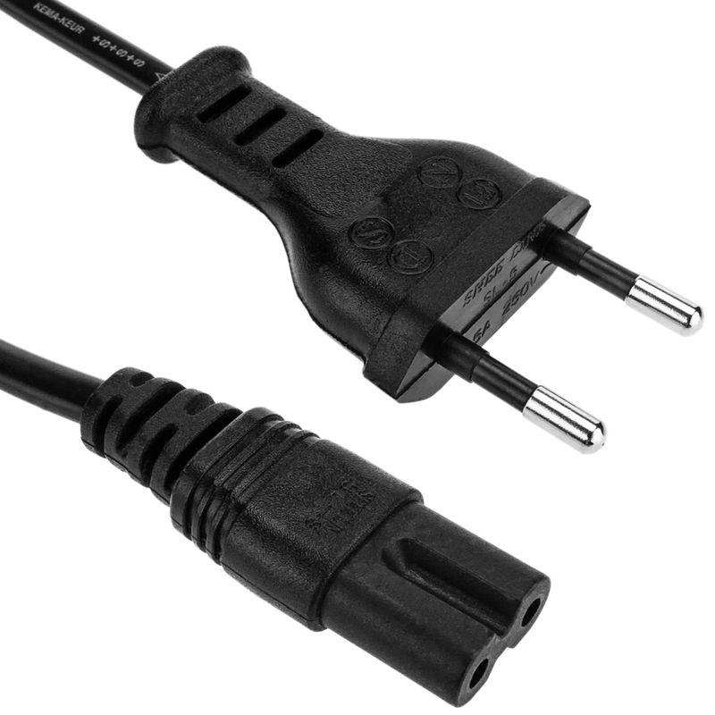 Cable Alimentación IEC-60320 0.2m (C7 / Bipolar-M) - FB08900 - 01