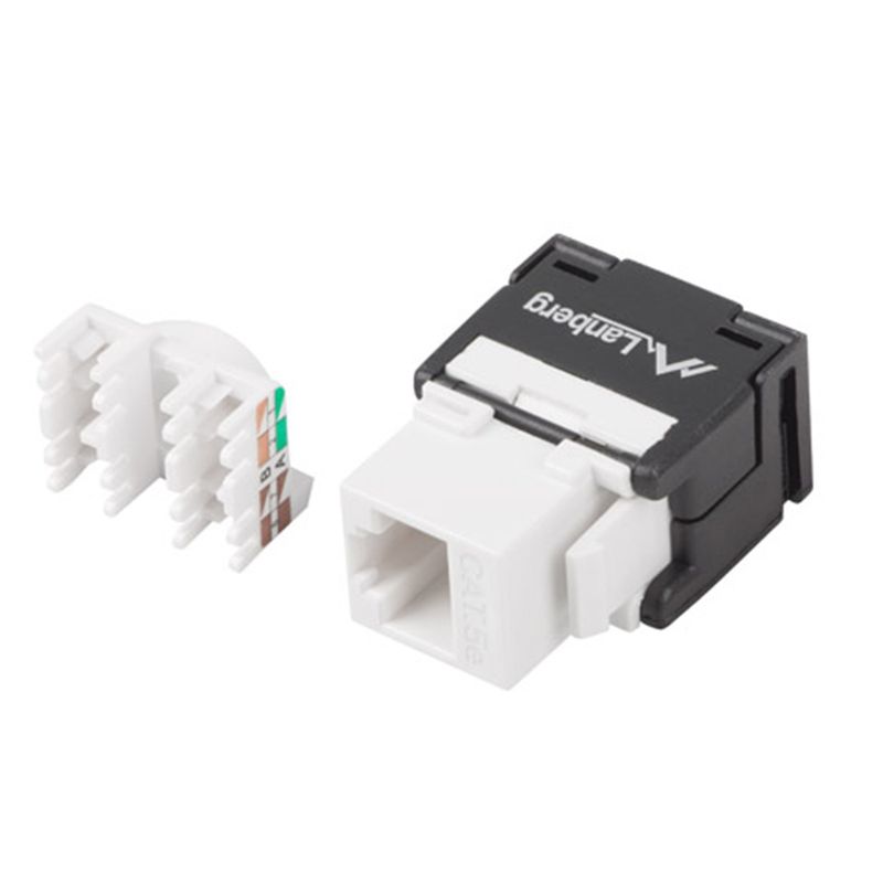 Keystone RJ45 de Lanberg Cat.5E UTP hembra 180 grados - RD16000 - 01