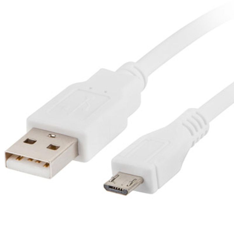 Cable Micro-USB A a USB A USB 2.0 1 metro blanco de Lanberg CA-USBM-10CC-0010-W - UR14200 - 01