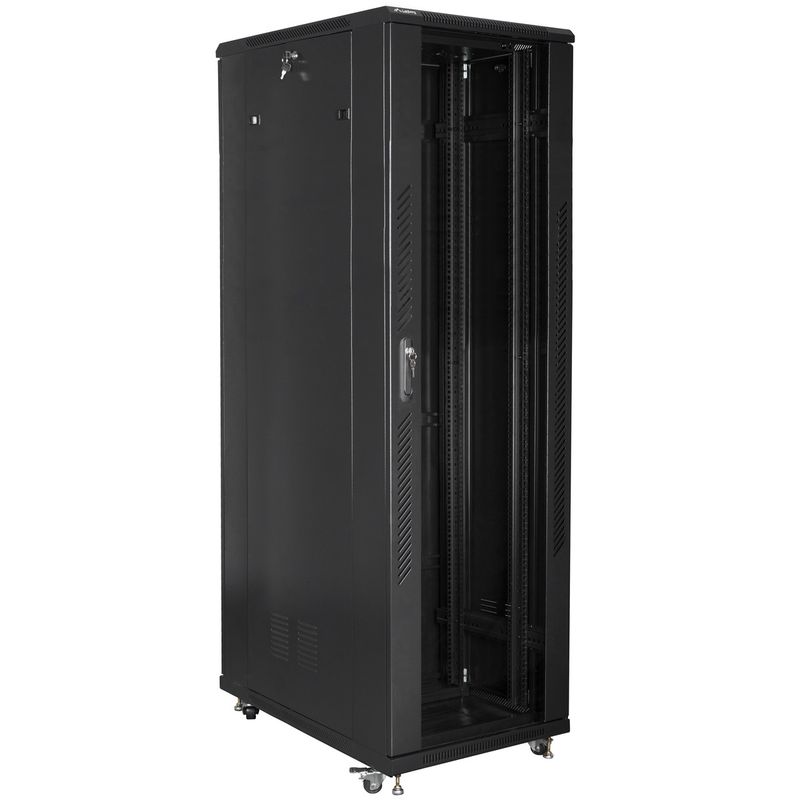 Armario Rack 19" de pie 42U F1000 800x1000x2047mm negro Lanberg - WL56100 - 01