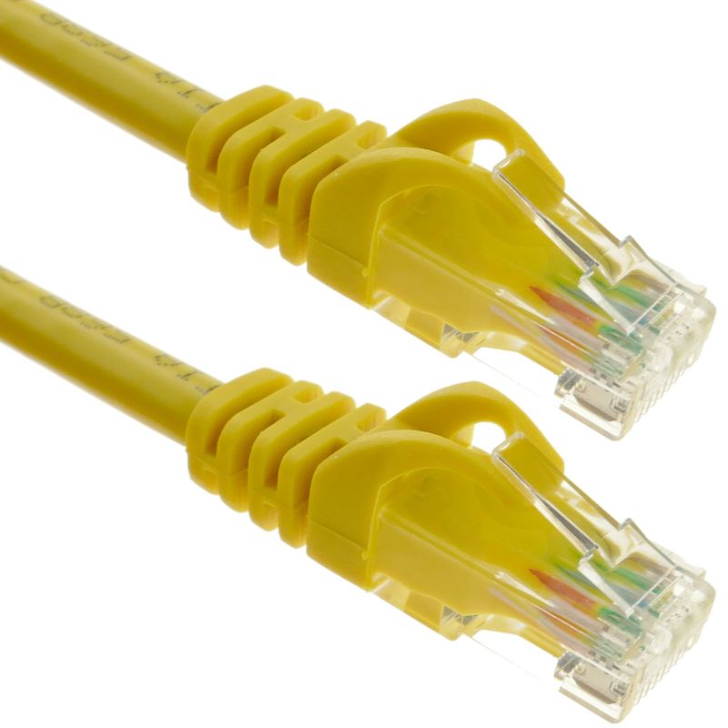 Cable de red ethernet Cat. 6a UTP de 5 m de color amarillo - LJ03700 - 01