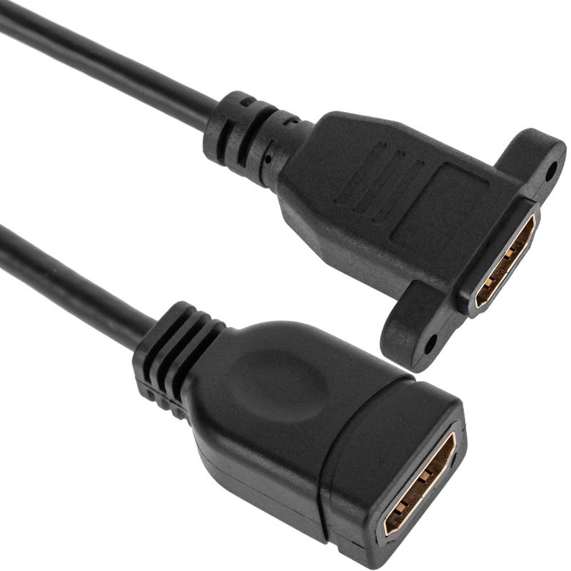 Cable extensor HDMI hembra a hembra tipo panel 50 cm - UB01400 - 01
